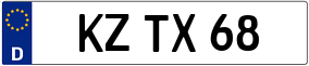 Trailer License Plate